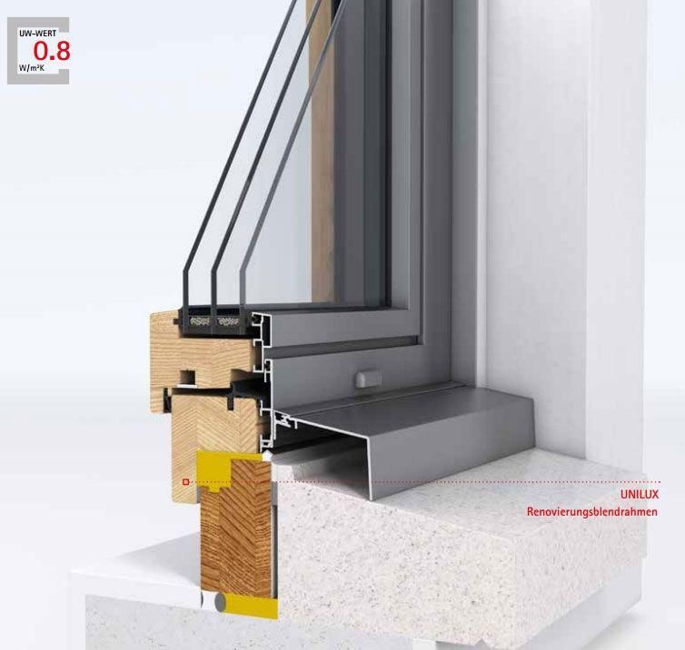 Holz-Alu Renovierungsblendrahmen