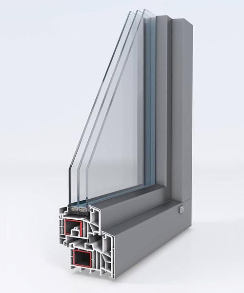 Abbildung von der Glasbeschichtung vom Fenstertyp IsoStar-Alu Kunststofffenster